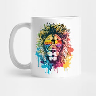 Colorful Lion Watercolor - Original Artwork Mug